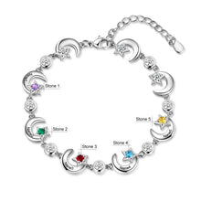 Load image into Gallery viewer, pulsera con grabado de nombre personalizado para mujer