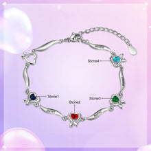 Load image into Gallery viewer, Pulsera personalizada con nudo de corazón