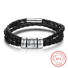 Load image into Gallery viewer, pulsera de plata de ley 925 para hombre