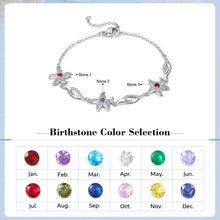 Load image into Gallery viewer, Pulsera personalizada de estrella de mar con piedra natal incrustada