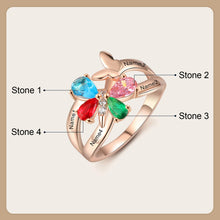 Load image into Gallery viewer, Anillos de mariposa personalizados para mujer