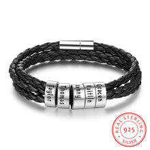 Load image into Gallery viewer, pulsera de plata de ley 925 para hombre