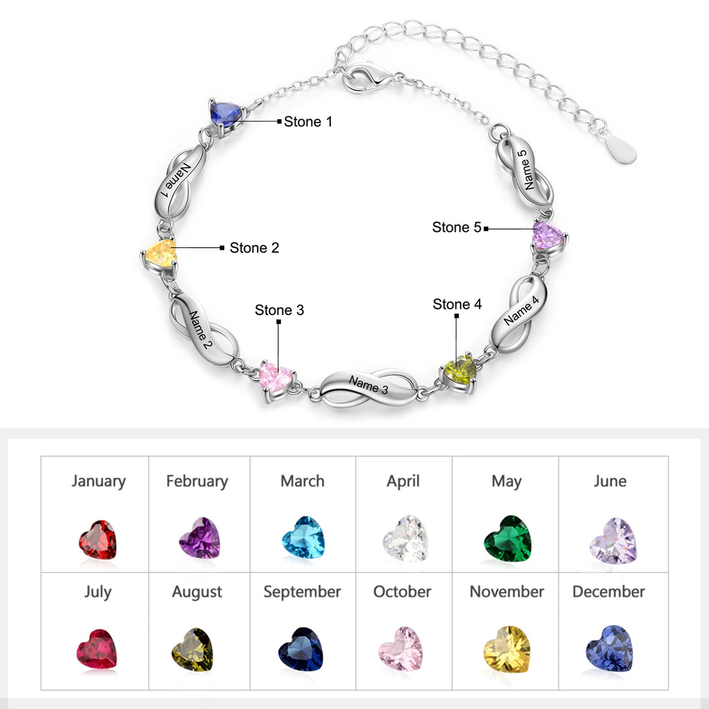 Pulsera Infinity personalizada para mujer