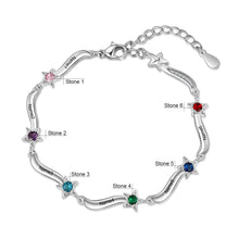 Load image into Gallery viewer, pulsera personalizada con grabado de 2-7 nombres para madres