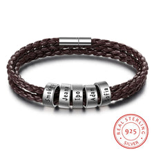 Load image into Gallery viewer, pulsera de plata de ley 925 para hombre