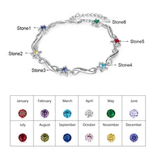 Load image into Gallery viewer, pulsera Infinity con grabado de nombre personalizado para mujer