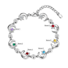 Load image into Gallery viewer, pulsera con grabado de nombre personalizado para mujer