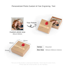 Load image into Gallery viewer, Caja de regalo personalizada con foto y flor de Rosa