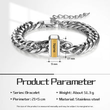 Load image into Gallery viewer, Pulsera de cuentas personalizable para hombre