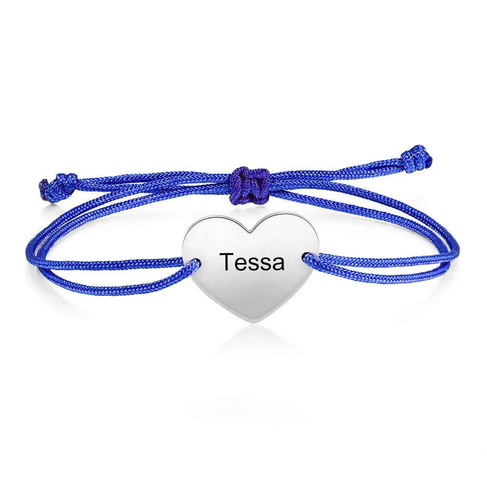 Pulsera personalizada con nombre grabado para parejas