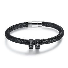 Load image into Gallery viewer, Pulsera de cuero personalizada para hombre