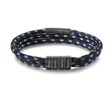 Load image into Gallery viewer, Pulsera personalizada con 2-4 cuentas de nombre para hombre