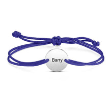 Load image into Gallery viewer, Pulsera personalizada con nombre grabado para parejas