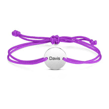 Load image into Gallery viewer, Pulsera personalizada con nombre grabado para parejas