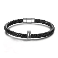 Load image into Gallery viewer, Pulsera de cuero personalizada para hombre