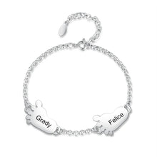 Cargar imagen en el visor de la galería, pulsera personalizada de acero inoxidable para mujer