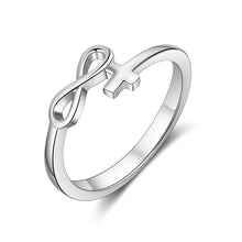 Load image into Gallery viewer, Anillo de plata 925 con nombre personalizado para mujer