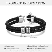 Load image into Gallery viewer, Pulsera de cuentas personalizable para hombre