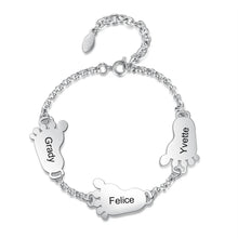 Cargar imagen en el visor de la galería, pulsera personalizada de acero inoxidable para mujer