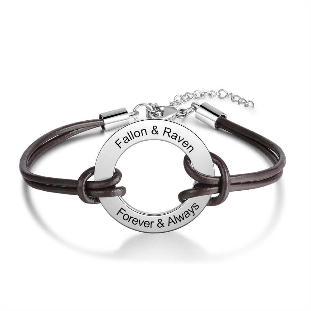 pulsera de acero inoxidable personalizada para hombre y mujer