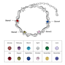 Load image into Gallery viewer, pulsera Infinity con grabado de nombre personalizado para mujer