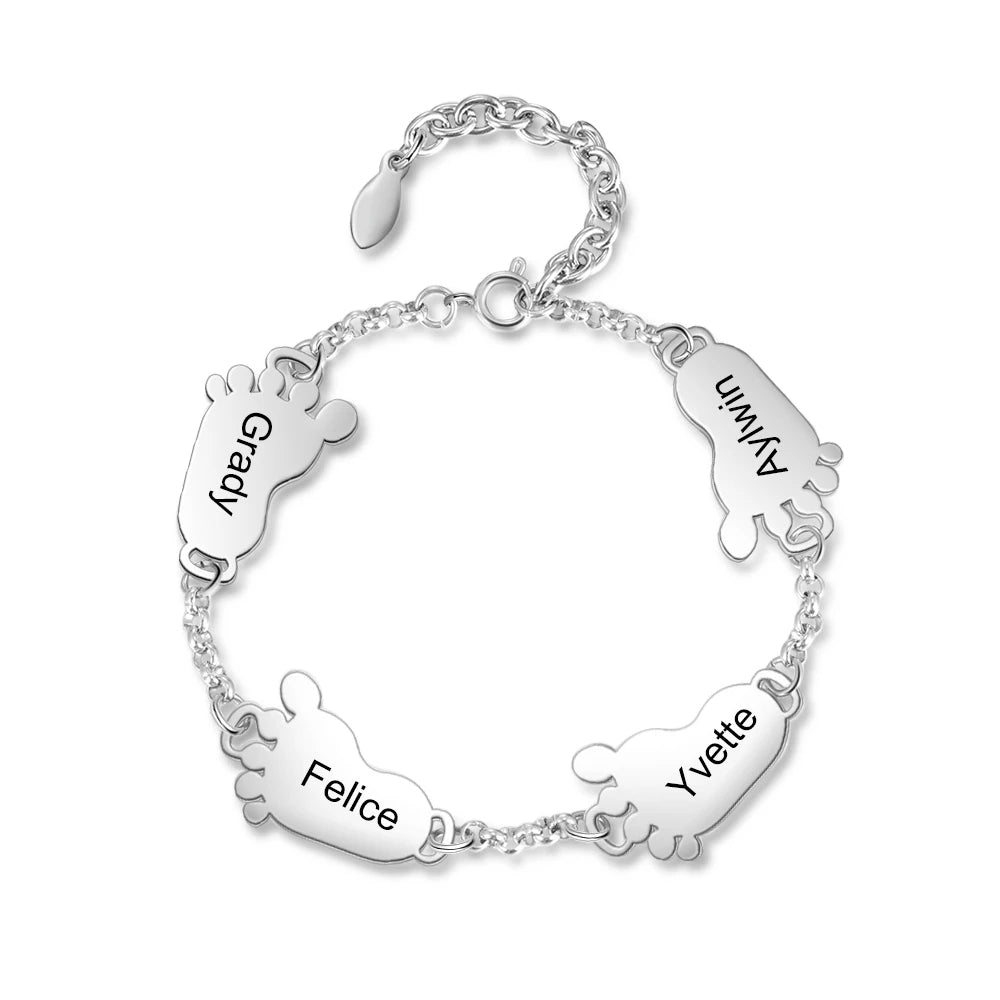 pulsera personalizada de acero inoxidable para mujer