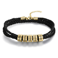 Load image into Gallery viewer, Pulsera de cuerda trenzada ajustable para hombre