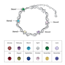 Load image into Gallery viewer, pulsera Infinity con grabado de nombre personalizado para mujer