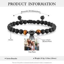 Cargar imagen en el visor de la galería, Pulsera de cuentas personalizable para hombre y mujer