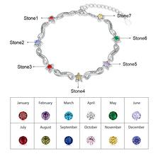 Load image into Gallery viewer, pulsera Infinity con grabado de nombre personalizado para mujer