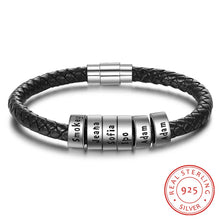 Load image into Gallery viewer, pulsera de plata de ley 925 para hombre