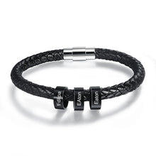 Load image into Gallery viewer, Pulsera de cuero personalizada para hombre