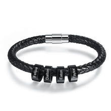 Load image into Gallery viewer, Pulsera de cuero personalizada para hombre